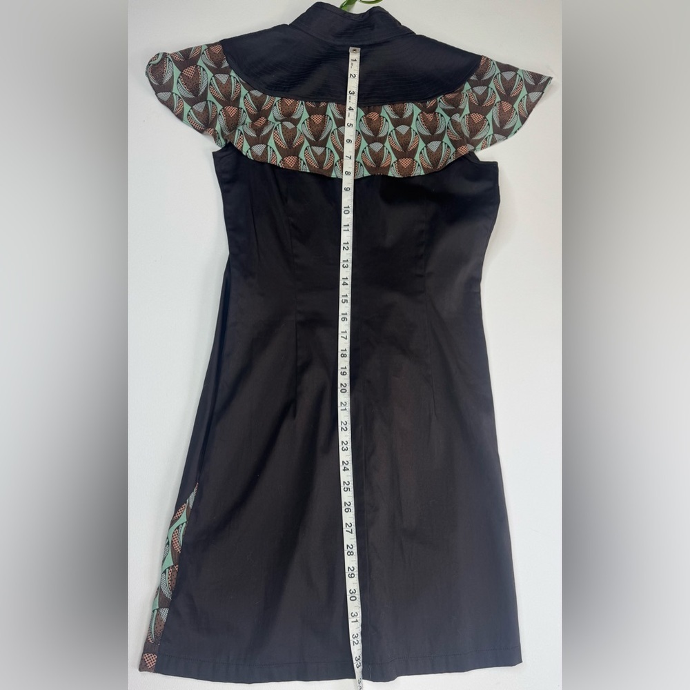 NWT Skunkfunk Y2K Adele Brown Flutter Sleeve Dress Size 2 - Picture 11 of 11